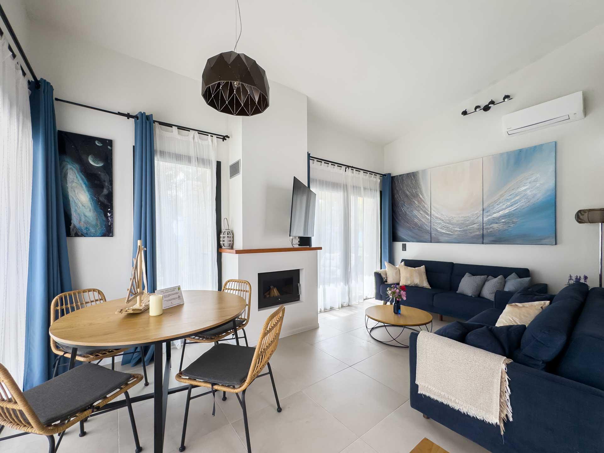 Spacious Living Area in Skiathos Villa