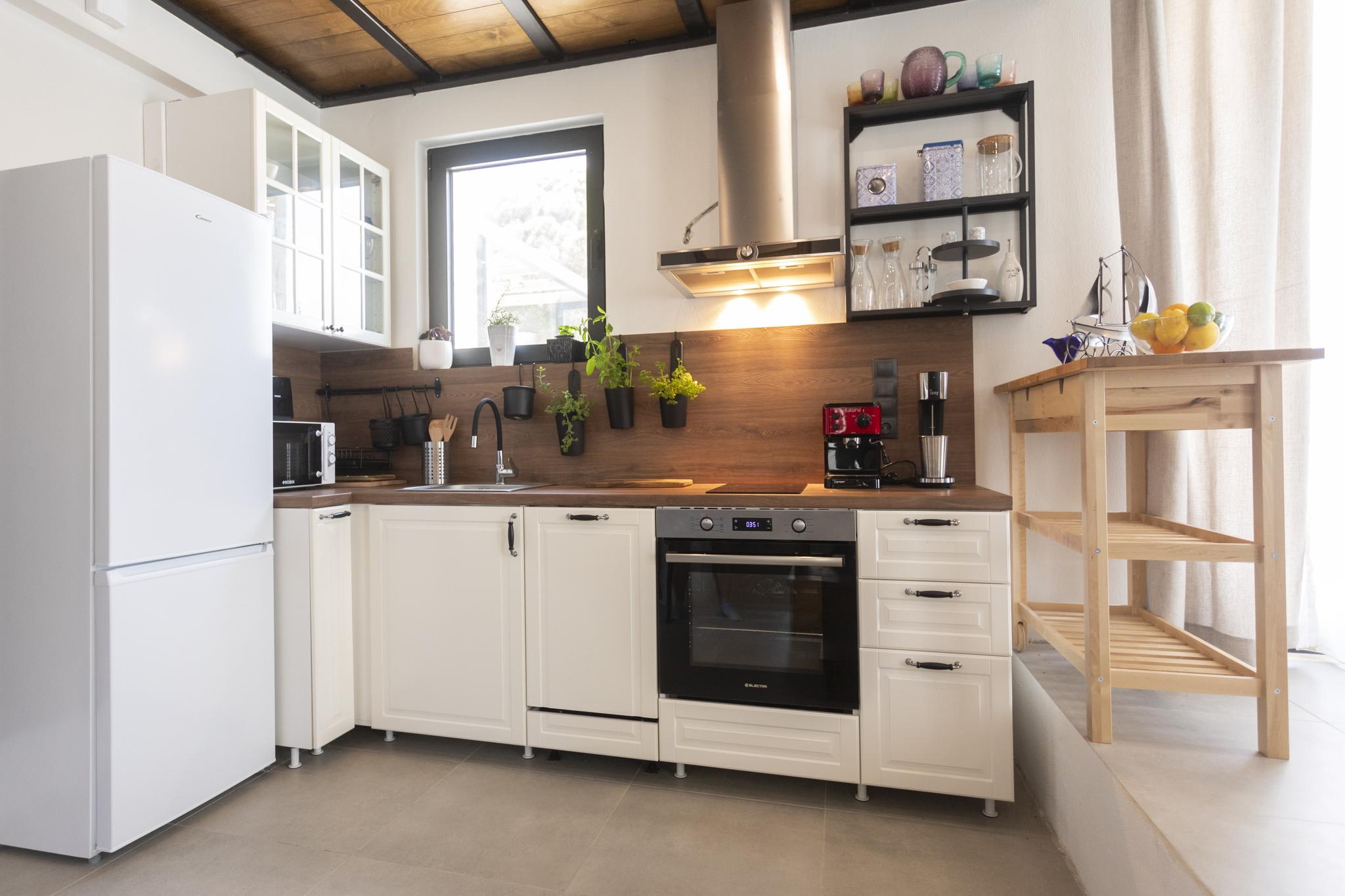 Modern Family Kitchen in Skiathos Villa